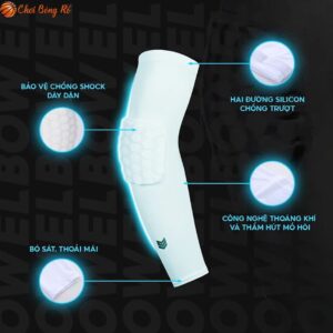 Găng Ống Tay Thể Thao Redikick Arm Sleeve Có Đệm Chống Chấn Thương 1